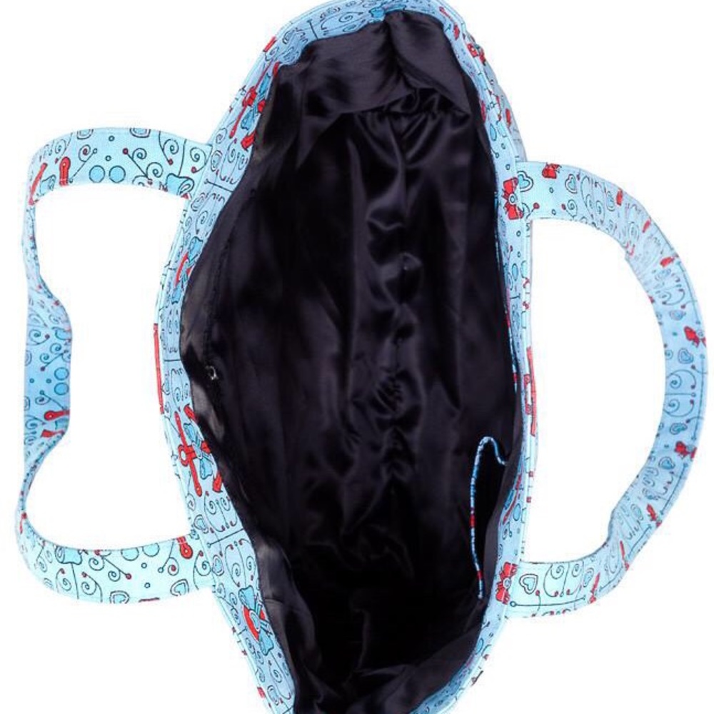 🌺Sourpuss Turquoise Lovely Anchors Tote Bag - Picture 7 of 7